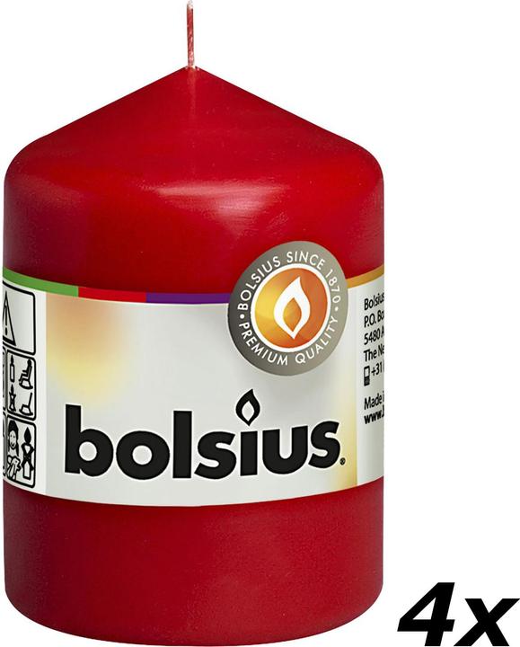 Actual product image Bolsius Set of 4 Pillar Candle (4 pcs.)