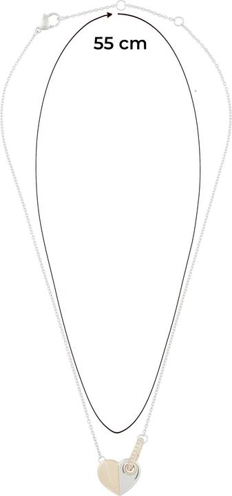 Image du produit Tommy Hilfiger Décent collier en acier avec un coeur bicolore 2780878 (Acier décent)