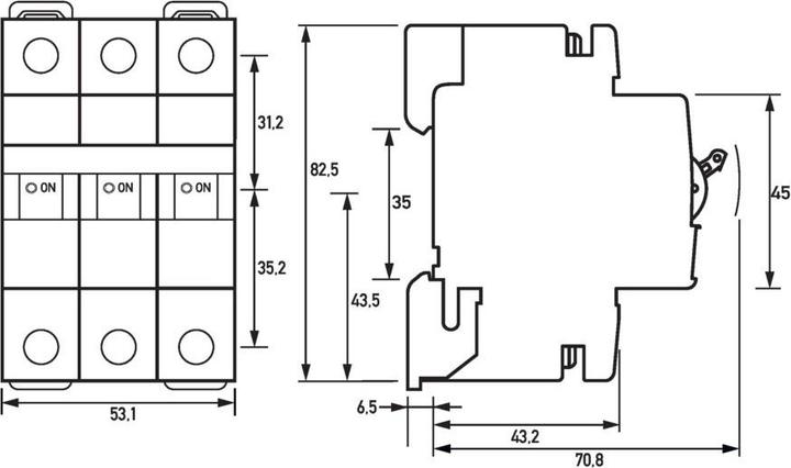 Actual product image Doepke DOEP DLS 6I B13-3 10 KA miniature circuit breaker