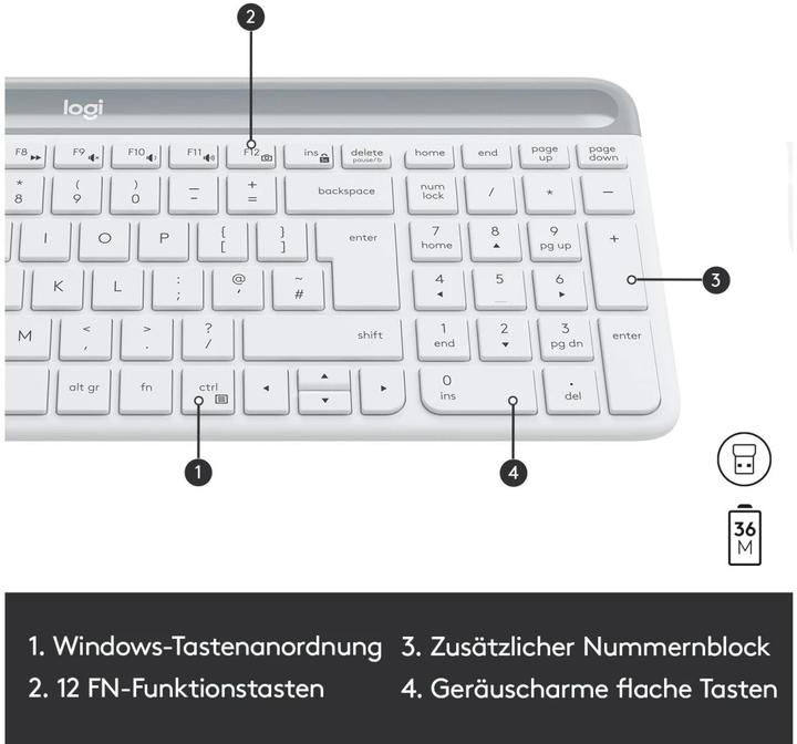 Produktbild Logitech MK470 (CH, Kabellos)