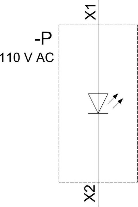 Actual product image Siemens LED module with integrated LED AC 110V green