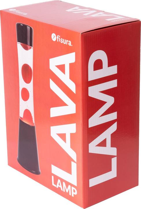 Image du produit Fisura Lampe à Lave LED - rouge et noir - par (E14, E27)