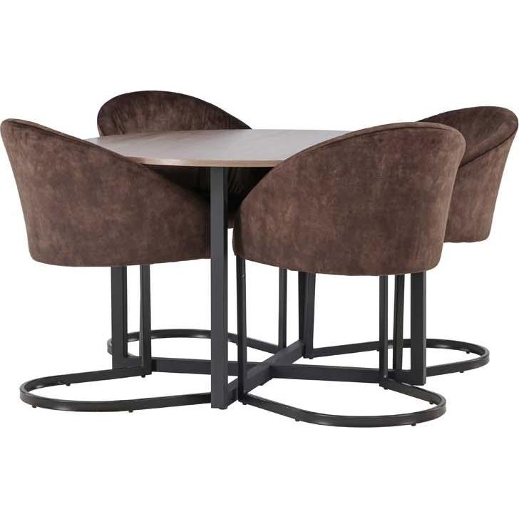 Thumbnail - Ebuy24, Esstisch, Essgruppe Durango 26 (5-teilig) (120 x 75 x 120 cm)