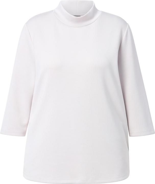 Produktbild Ulla Popken Sweatshirt, Rücken-Zierknöpfe, Stehkragen, 3/4-Arm (62)