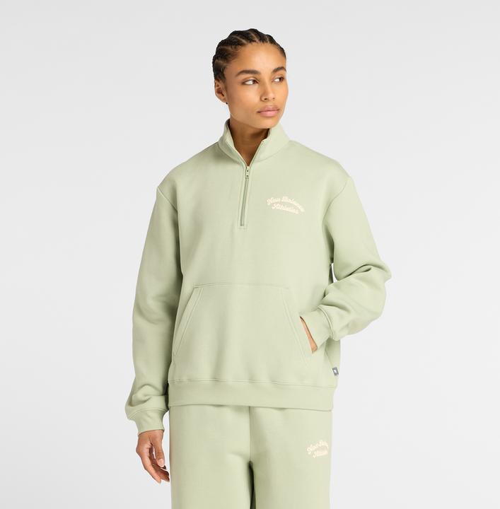 Produktbild New Balance W Linear Heritage Fleece Half Zip (L)