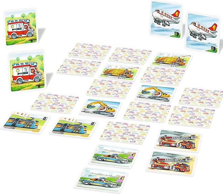 Produktbild Ravensburger My first memory - Fahrzeuge (Deutsch, Englisch, Französisch, Italienisch, Japanisch, Niederländisch, Portugiesisch, Spanisch, 2 - 4 Spieler)