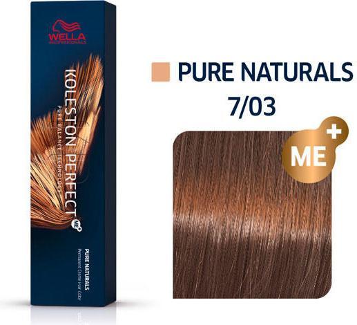 Image du produit Wella Koleston Pure Naturals (7/03 blond moyen blond blond naturel-or)