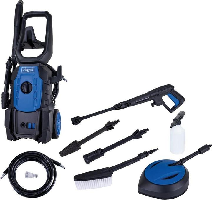 Actual product image Scheppach High pressure cleaner 1600W, 135 bar incl. Quick-Connect-System & accessories (Electrical connection)