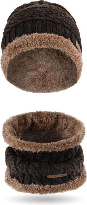 Image du produit Normani Kebili Set d'hiver avec fourrure Marron/Brun (Taille unique)