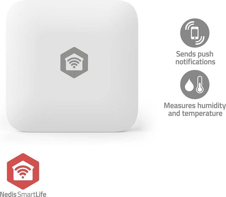 Produktbild Nedis SmartLife-Klimasensor | Zigbee 3.0 | Batteriebetrieben | Android™ / IOS | Weiss