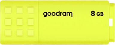 Actual product image Goodram UME2 - 8 GB - USB Type-A - 2.0 - 20 MB/s - cap - yellow (8 GB, USB-A)