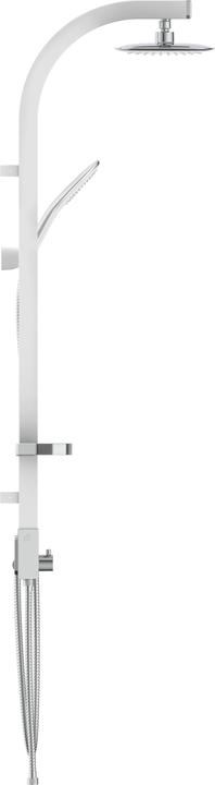 Produktbild Schütte Regendusche Bad MADAGASKAR Überkopfbrause-Set Weiss Chrom Duschsystem Regenbrause 60065