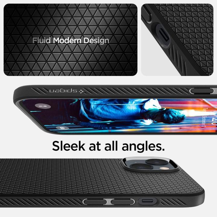 Actual product image Spigen Liquid Air iPhone 14 Plus case - Black (Apple iPhone 14 Plus)