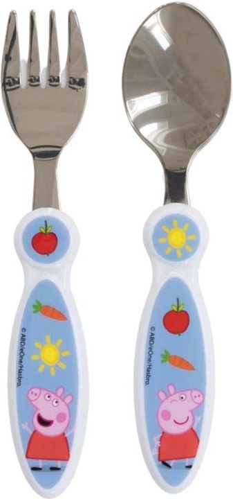 Image du produit Stor Peppa Pig - Set de couverts pour enfants 2 pièces