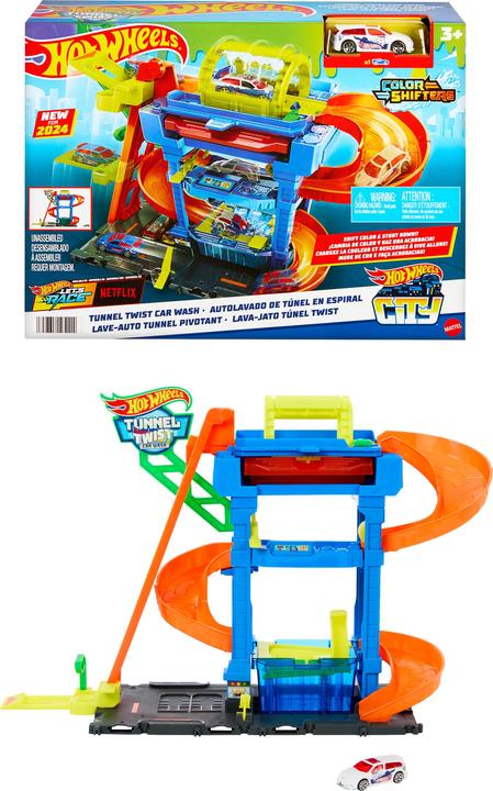 Actual product image Hot Wheels City ECL Tunnel Twist Car Wash