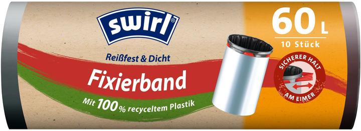 Swirl Fixierband Müllbeutel (10 x, 60 l)