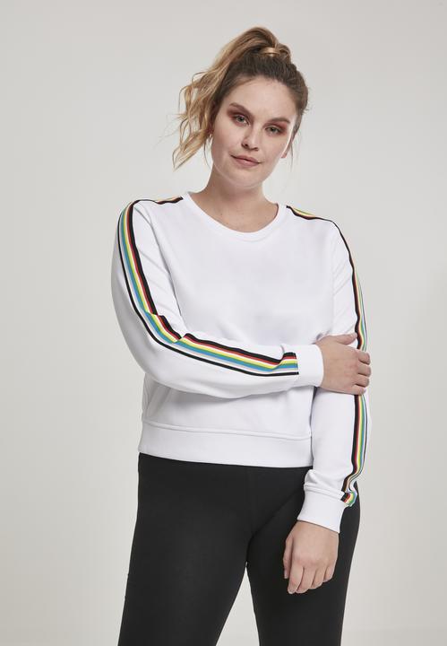 Produktbild Urban Classics Ladies Multicolor Taped Sleeve Crewneck (3XL)