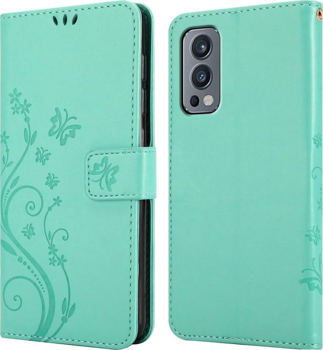 Produktbild Cadorabo Flower Book Hülle (OnePlus Nord 2 5G)
