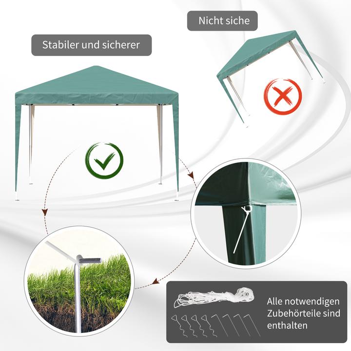 Actual product image Outsunny Folding pavilion with carrier bag (300 cm, 295 cm)