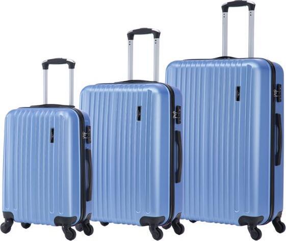 Image du produit Vedia TRAVEL EXPEDITION Valises «Locarno», set de 3, avec serrure TSA bleu clair