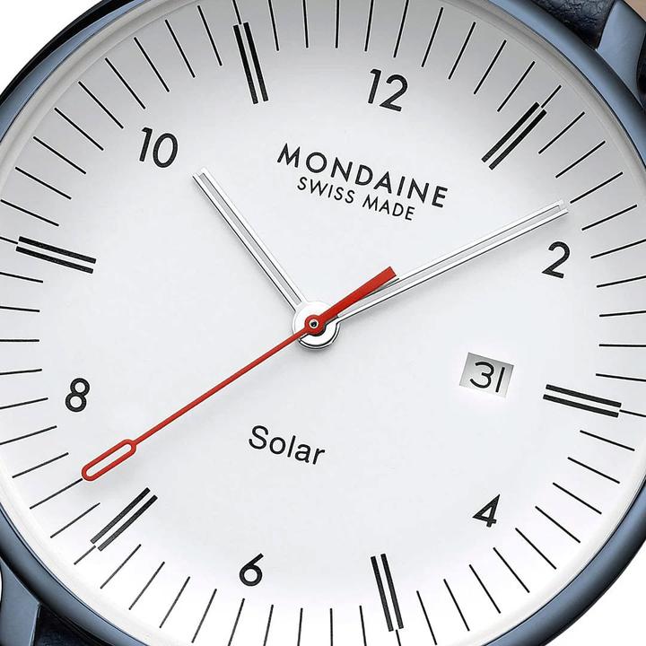 Produktbild Mondaine MLE.41910.LQV Herrenuhr Doppio Solar 41mm (Analoguhr, Swiss Made, 41 mm)