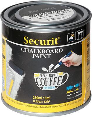 Produktbild Securit Kreidetafellack schwarz 250ml