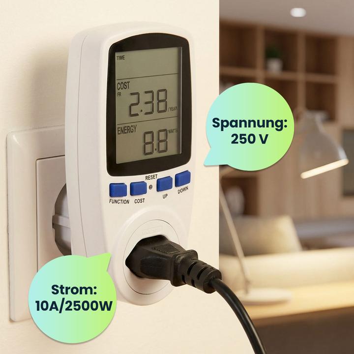 Produktbild Tecnoteq Doppeltarif Energiekostenmessgerät