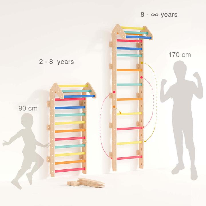 Immagine prodotto Montessori Barre a muro - luce - 2 in 1 ® Sport&Gym