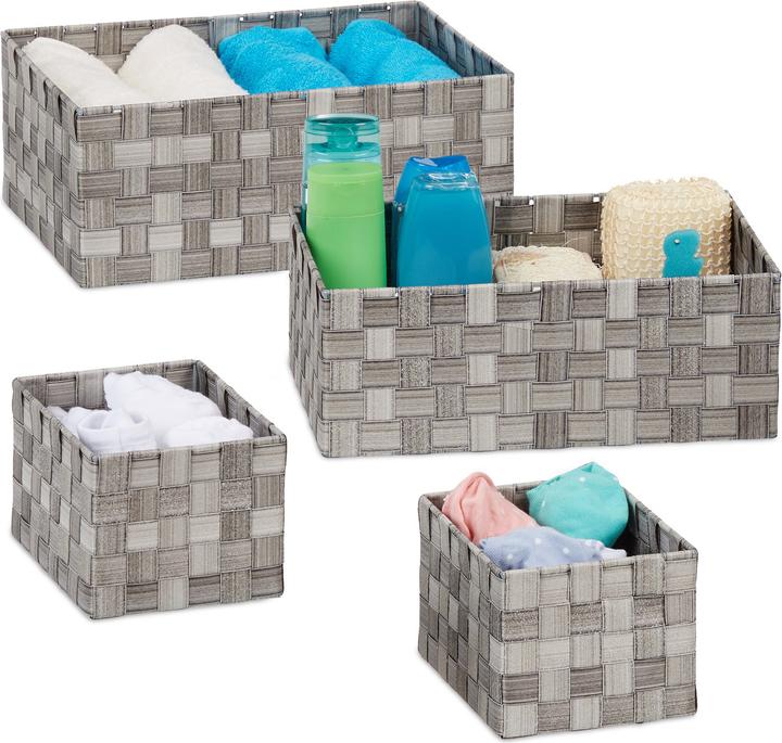 Produktbild Relaxdays Aufbewahrungskorb (1 x, 37 x 26 x 15 cm)