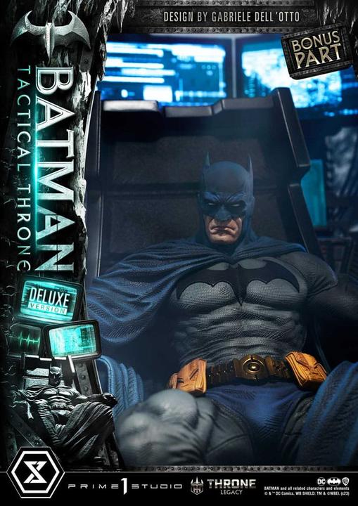 Actual product image Prime 1 Studio DC Comics statuette Throne Legacy Collection Batman Tactical Throne Deluxe Bonus Version