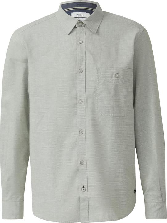 Immagine prodotto s.Oliver Hemd Regular Fit: Strukturiertes Hemd mit Brusttasche (S)