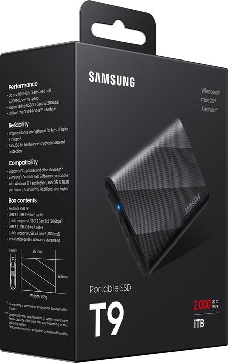 Produktbild Samsung T9 (1000 GB)