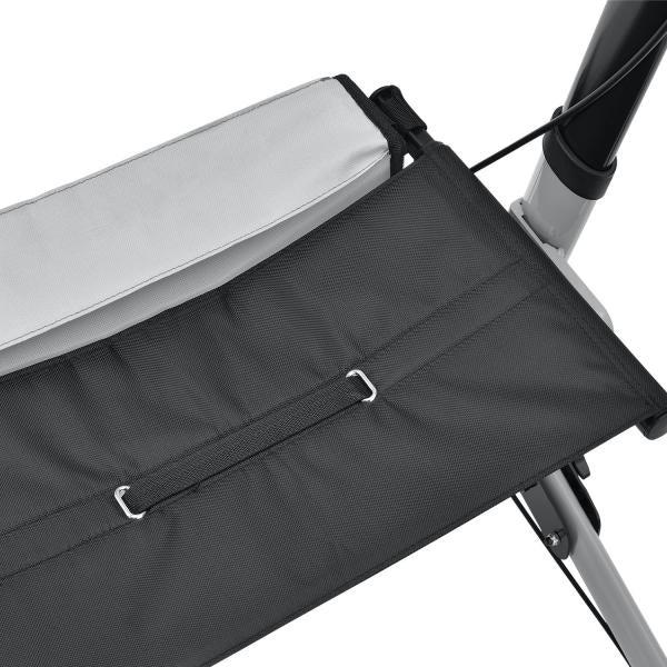 Immagine prodotto Juskys Rollator Vital pieghevole con sedile e borsa per la spesa