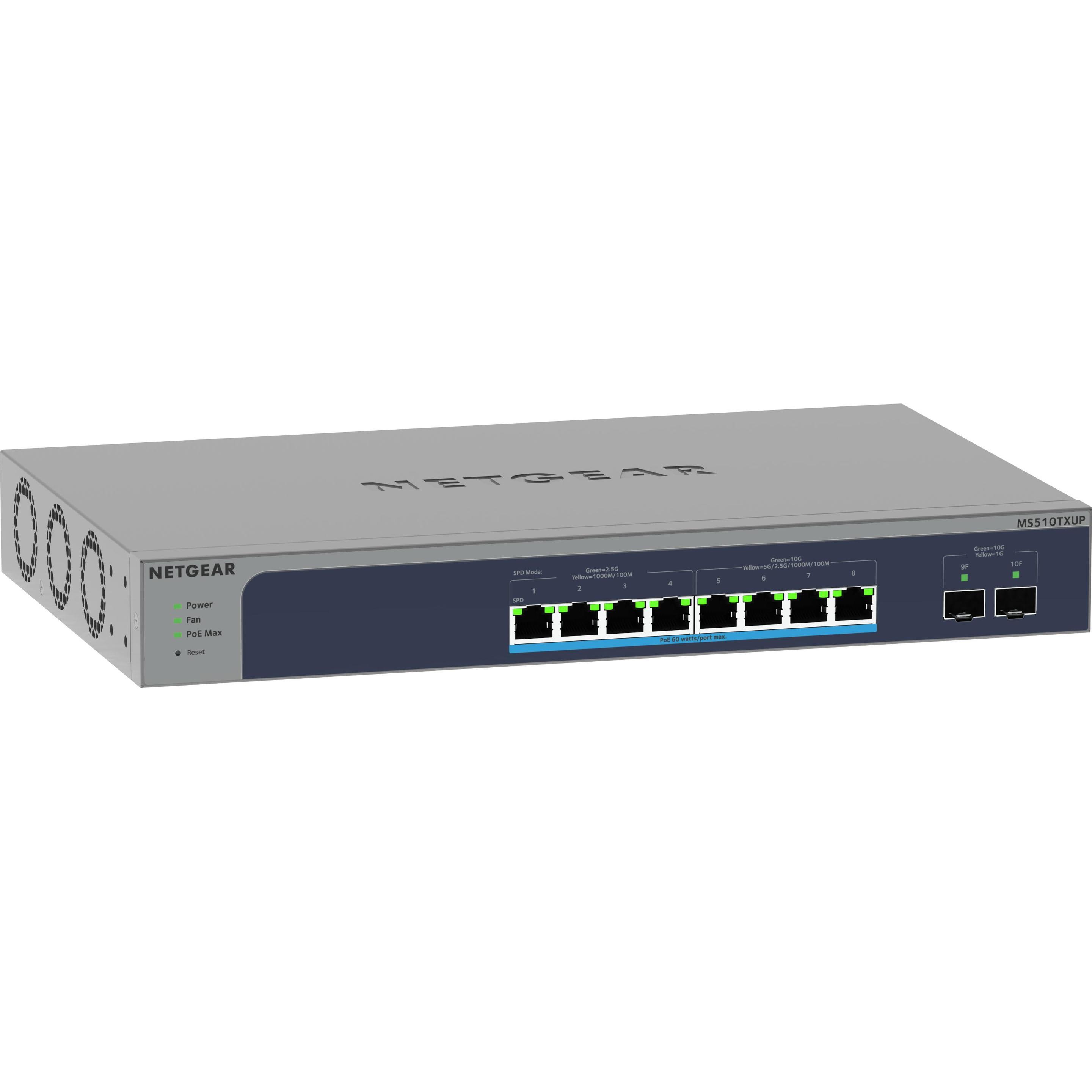 Netgear MS510TXUP (8 Ports), Netzwerk Switch, Grau