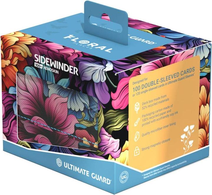 Actual product image Ultimate Guard Kartenbox Sidewinder 100+ Floral Places – Springbloom