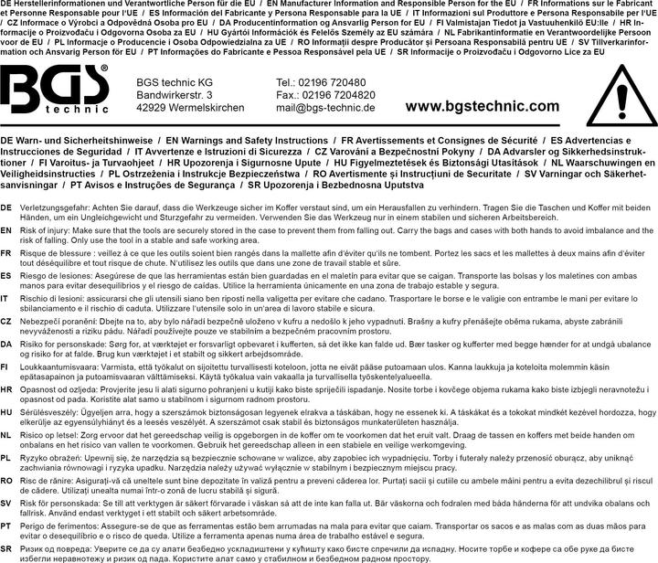 Produktbild BGS Leerkoffer für Art. 2298 (1 Teil)