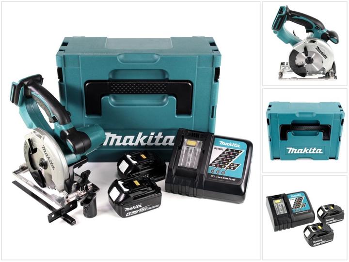 Image du produit Makita DSS 501 RMJ Scie circulaire sans fil 136 mm 18V Li-ion + 2x Batteries 4,0 Ah + Chargeur + Co