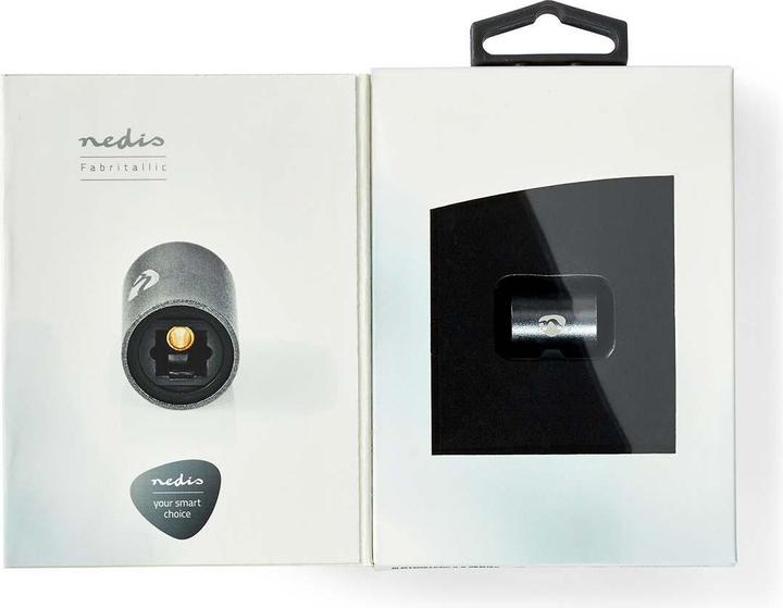 Produktbild Nedis Optischer Audioadapter TosLink-Buchse - TosLink-Buchse Aluminium Grau Anthrazit