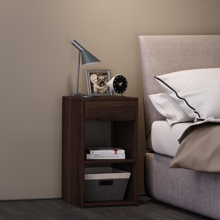 Produktbild VCM Holz Nachttisch Sledo Maxi mit Schublade (35 x 35 x 65 cm)