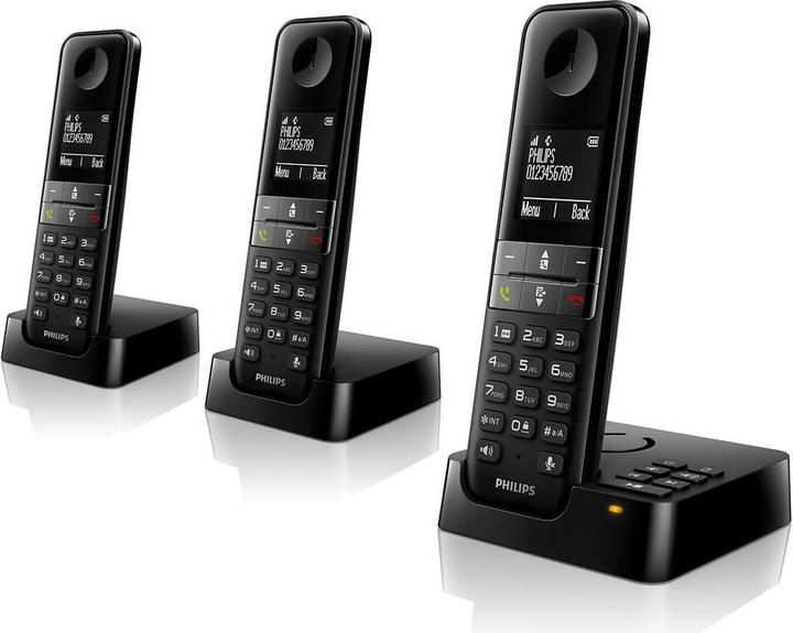Image du produit Philips D4553B - Téléphone sans fil avec répondeur