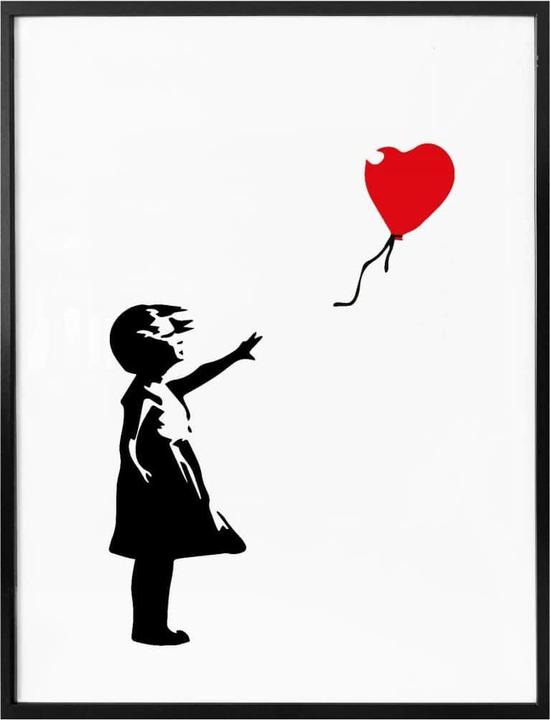 Image du produit Trenddeko Girl with the red balloon (30 x 40 cm)
