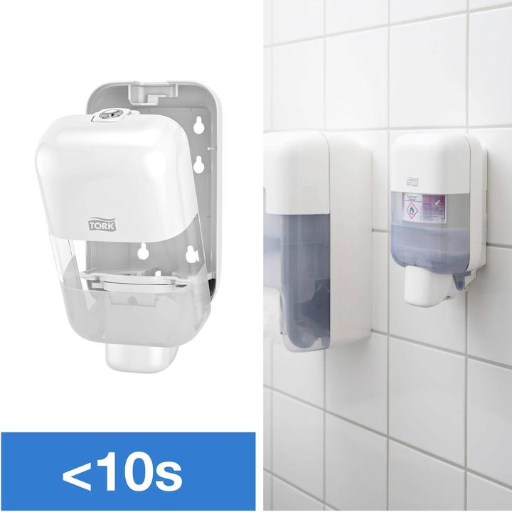 Productafbeelding Tork Mini Vloeibare Handzeep voor de gevoelige huid S5 Allergievriendelijk 8 x 525 ml 425702 (Vloeibare zeep, 525 ml)