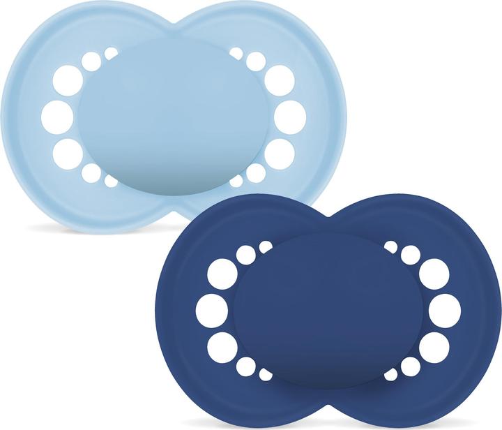 Actual product image MAM - Orig Silk Pacifier 16-36m 2 Pack - Blue (2x, 16 - 36 Months)