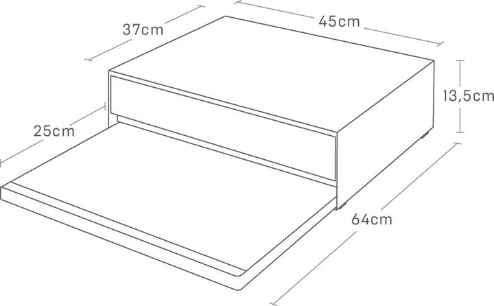 Actual product image Yamazaki Pull-out shelf with drawer for the TOWER kitchen unit