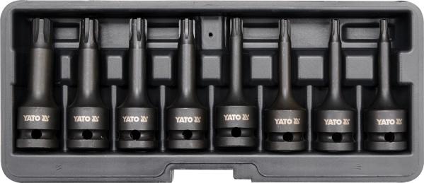 Actual product image Yato Impact Bit Socket Set Ribe 8pcs 12