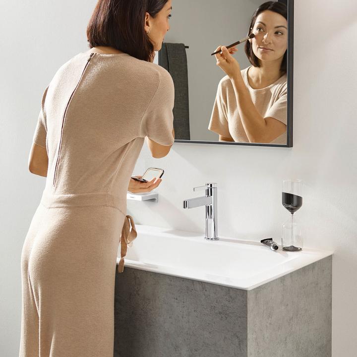 Produktbild hansgrohe FINORIS 110 Waschtisch Armatur, mit Push-Open Ablaufgarnitur, chrom