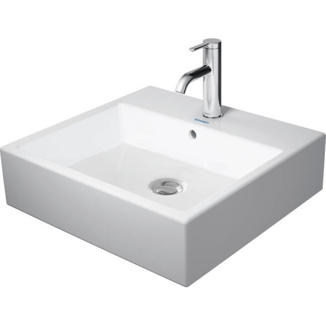 Duravit, Waschbecken, Aufsatzbecken VERO AIR m ÜL HLB geschli 500x470mm 1 HL weiss WG (470 mm, 500 mm)