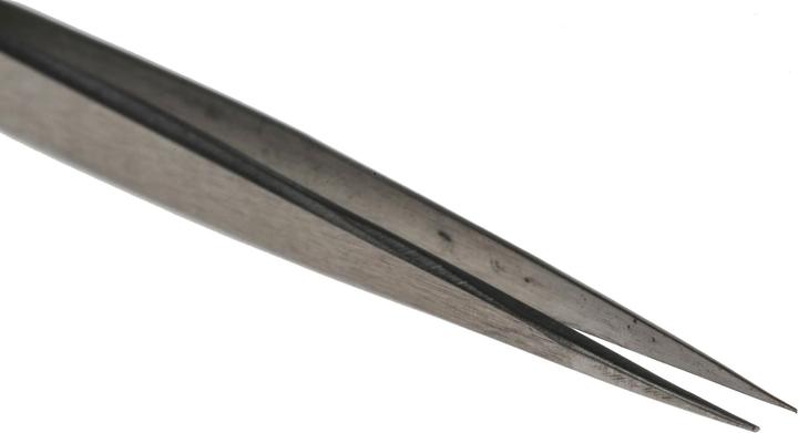 Image du produit RS PRO Pincette en acier inoxydable, pointe droite, extra fine, 140 mm