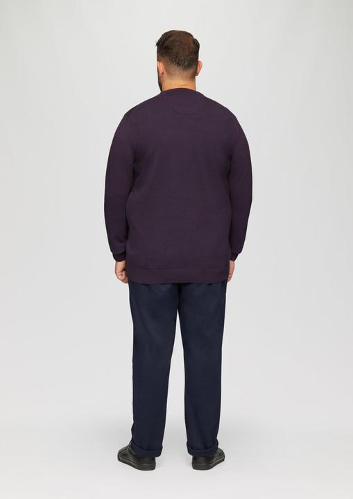 Produktbild S.Oliver Strickpullover Strickpullover mit Logo-Stickerei (4XL)