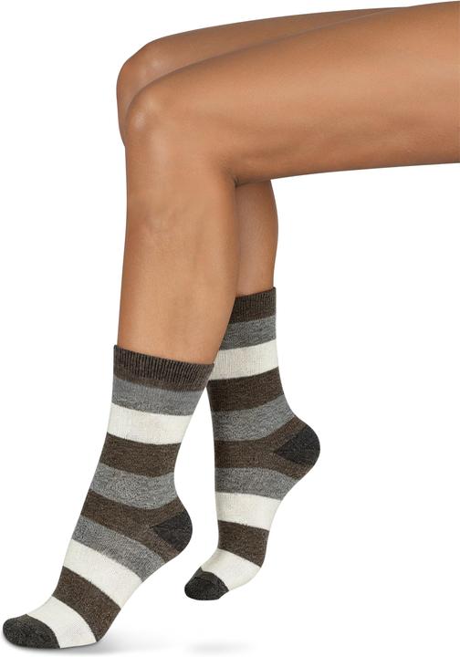 Immagine prodotto Normani 6 paia di calzini di alpaca a righe larghe (confezione da 6, 39 - 42)